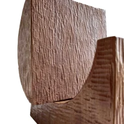 Brown Wood Magazine Rack by Pietro Meccani