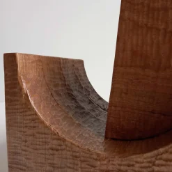 Brown Wood Magazine Rack by Pietro Meccani