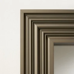 Brushed Brass Anodized Aluminium Floor Mirror