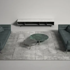 BSI 03 Bamboo Iceberg Silvery Rug by E. Garbin & M. Boglietti