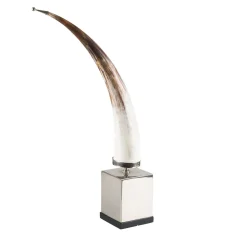 Buffalo Horn Decorative Sculpture