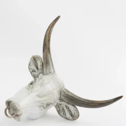 Bull trophy wall sculpture