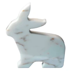 Bunny Large White Statuette by Alessandra Grasso