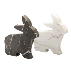 Bunny Large White Statuette by Alessandra Grasso