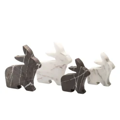 Bunny Large White Statuette by Alessandra Grasso