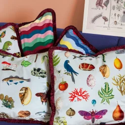 Cabinet De Curiosités Velvet Cushion With Natural Elements #1