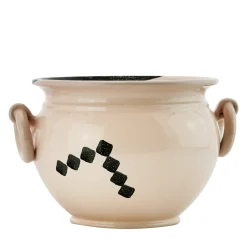 Cachepot with Kiasmo Square Pattern