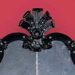 Ca'Giustinian Murano Glass Mirror with 2 Lights