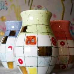 Calypso Green Porcelain Vase