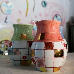 Calypso Pink Porcelain Vase