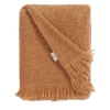 Camel Bouclè Throw