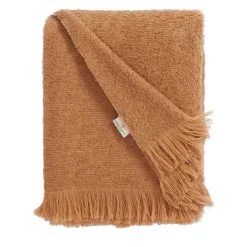 Camel Bouclè Throw