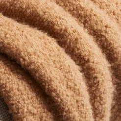 Camel Bouclè Throw