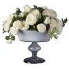 Camilla Roses Faux Floral Composition with Vase