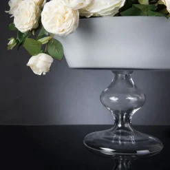 Camilla Roses Faux Floral Composition with Vase