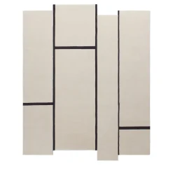 Campiture White and Black Carpet by Elisa Ossino