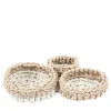 Canapa Set of 3 White Baskets by Rosanna Contadini