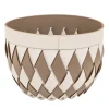 Canaria Small Beige and Dove Gray Basket