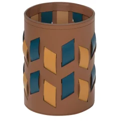 Cancun N. 4 Brown Round Basket