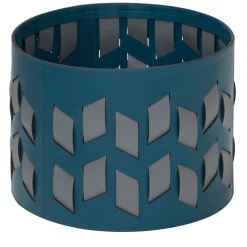 Cancun N. 9 Petrol Blue Round Basket
