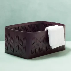 Cancun N. 16 Plum Rectangular Basket