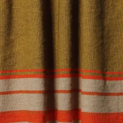 Capitano Fringed Polychrome Wool & Linen Blanket