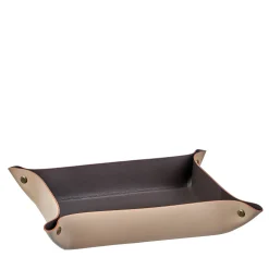 Cappuccino and chocolate leather vide poche #3