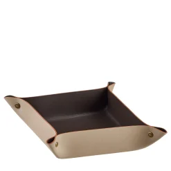 Cappuccino and chocolate leather vide poche #2