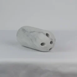 Capsule Satin White Marble Flower Vase