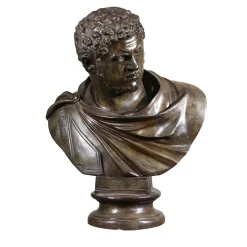 Caracalla Bronze Bust Sculpture