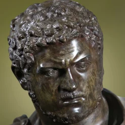 Caracalla Bronze Bust Sculpture