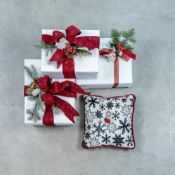 Carré Cushion in alpine jacquard fabric