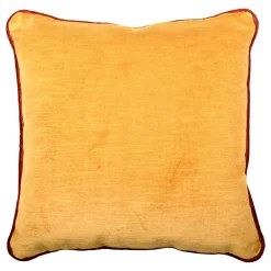 Carrè Cushion in False Unit Jacquard Fabric and Linen Velvet