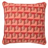 Carrè Cushion In Geometric Relief Jacquard Fabric #1