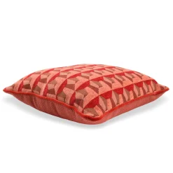 Carrè Cushion In Geometric Relief Jacquard Fabric #1