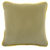 Carrè Cushion in moss cotton velvet and jacquard fabric