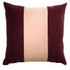 Carrè Degradè Cotton Velvet Band Square Cushion