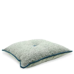 Carrè Square Green Filigrana Comete Jacquard Cushion