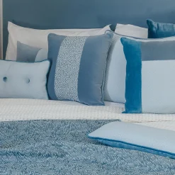 Carrè T Cushion in Velvets and Jacquard Fabric