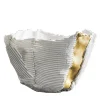 Cartoccio White Ceramic Bowl with Gold Insert #1
