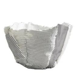 Cartoccio White Ceramic Bowl Witrh Grey insert