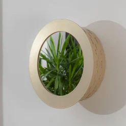 Celato 30 Round Golden Mirror