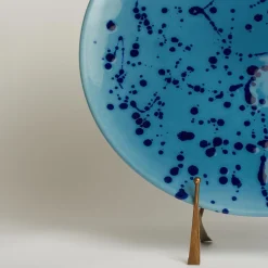 Celeste and Blue Ceramic Decorative Plate