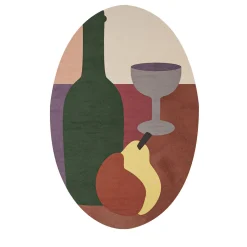 Cezanne Oval Concrete Painting