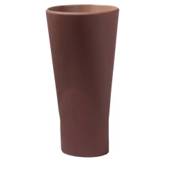 Chamelea Tall Dark Brown Vase