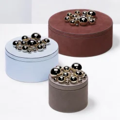 Champagne Sphérades Sky Blue Medium Round Box