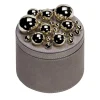 Champagne Sphérades Taupe Small Round Box