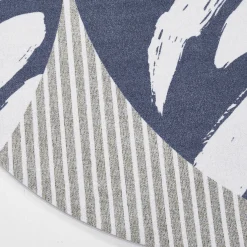 Charlotte Optical style Round Rug