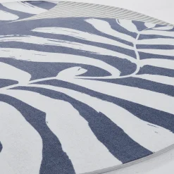 Charlotte Optical style Round Rug