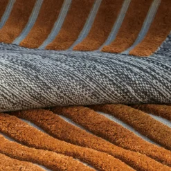 Checkers Caramel and Black Rug